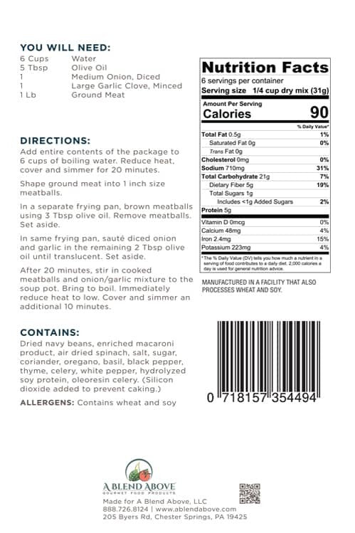 Italian Wedding Soup Mix