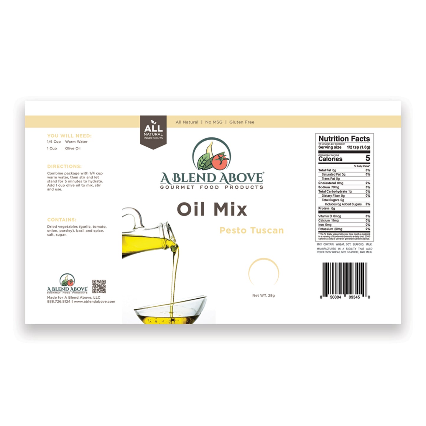 Pesto Tuscan Oil Mix