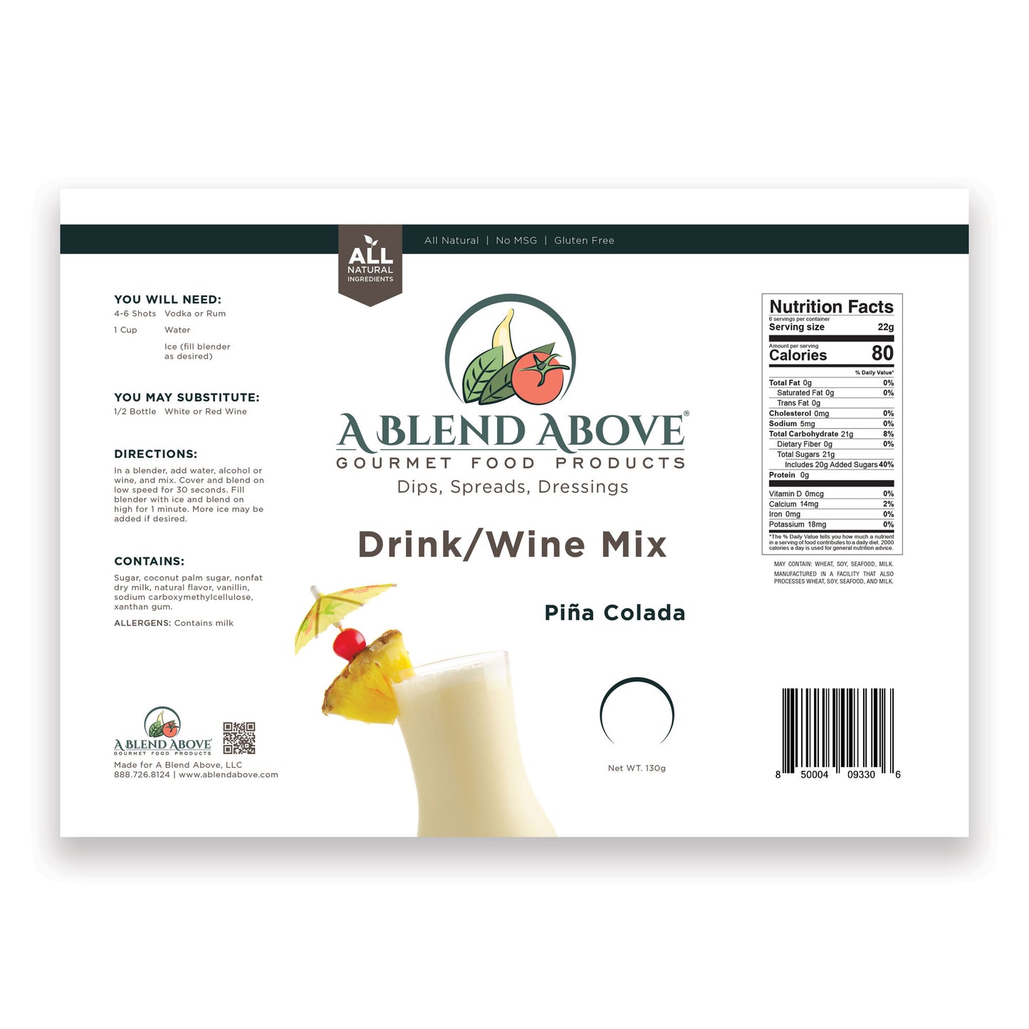 Pina Colada Drink Mix