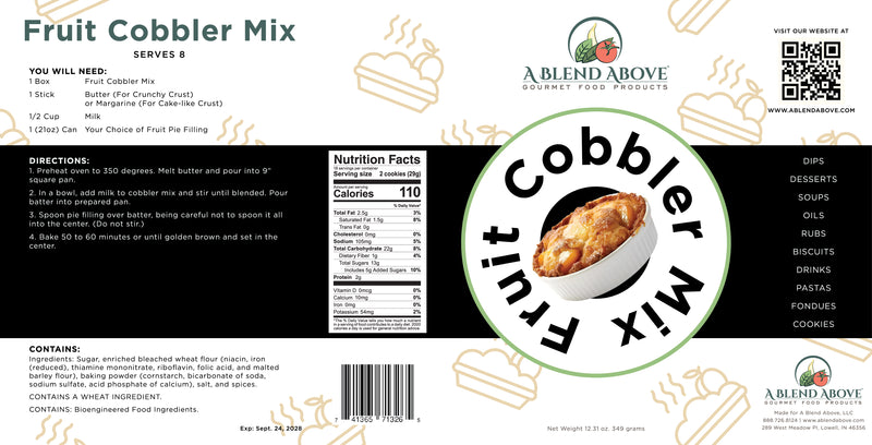 Fruit Cobbler Mix