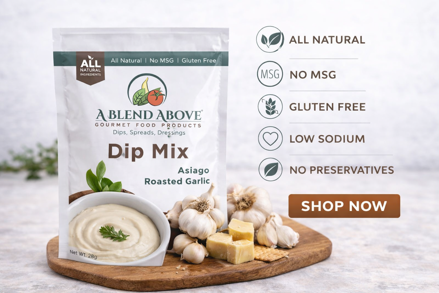 Asiago Roasted Garlic Dip Mix