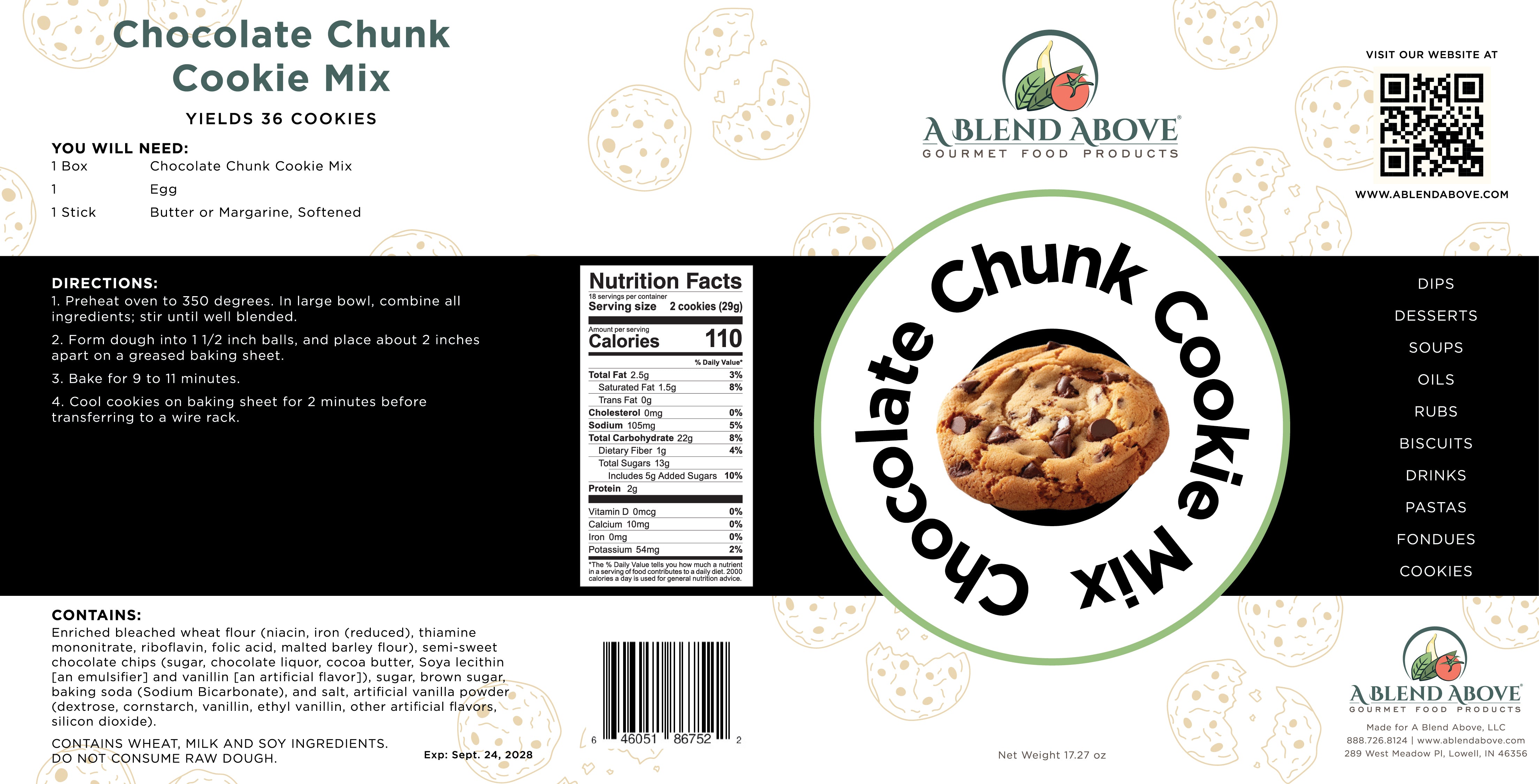 Chocolate Chunk Cookie Mix