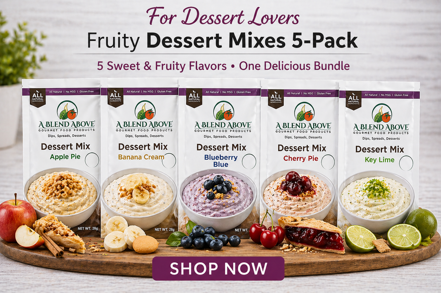 Fruity 5 Pack Dessert Mix