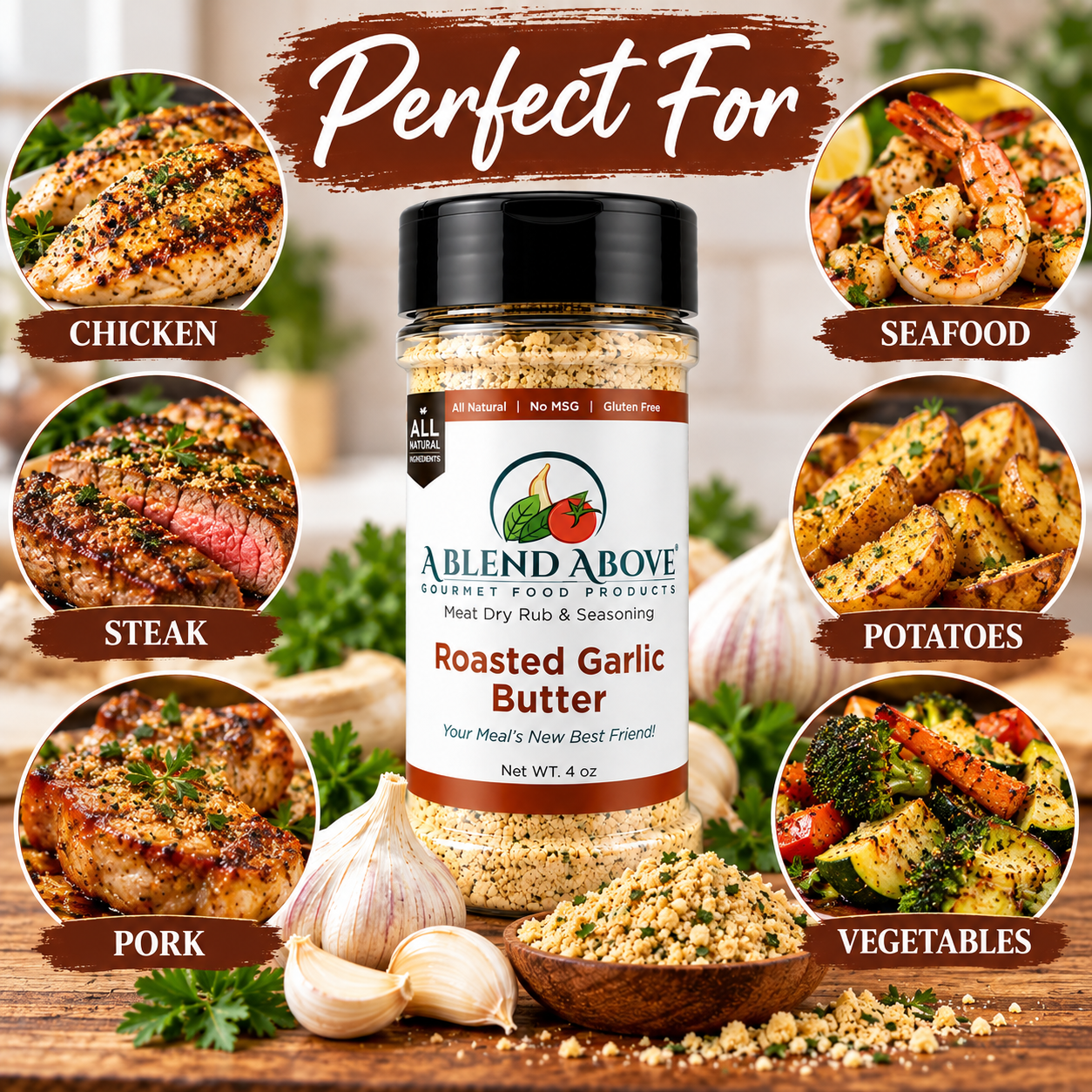 Roasted Garlic Butter Rub