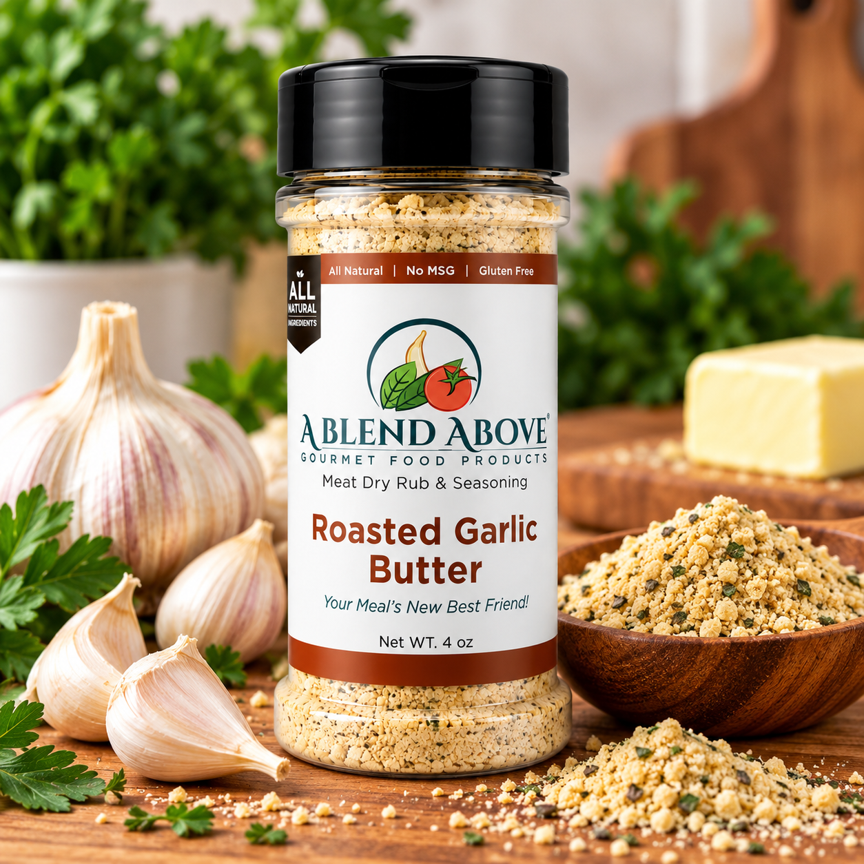 Roasted Garlic Butter Rub