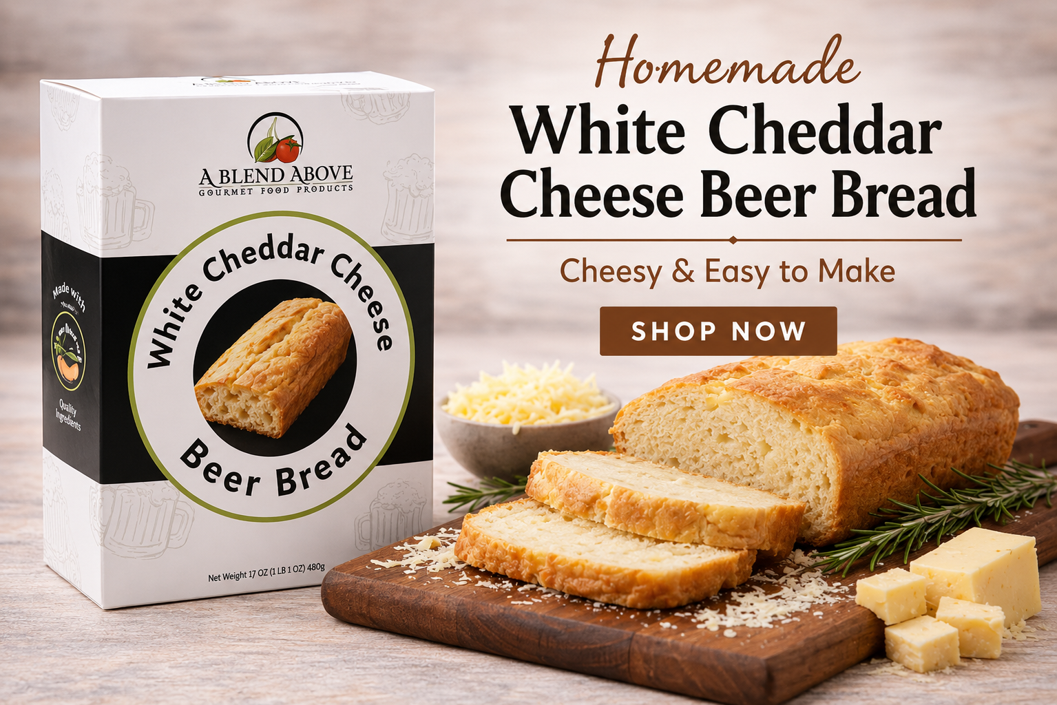 White Cheddar Cheese Beer Bread Mix