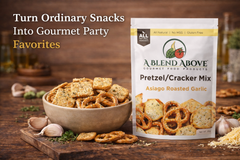 Asiago Roasted Garlic Pretzel/Cracker Mix