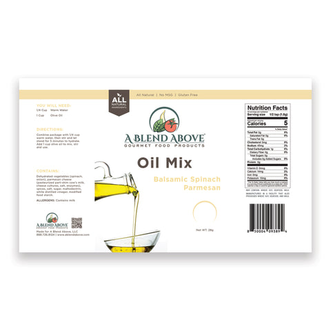 Balsamic Spinach Parmesan Oil Mix