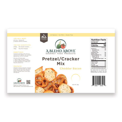 Cheddar Bacon Pretzel/Cracker Mix
