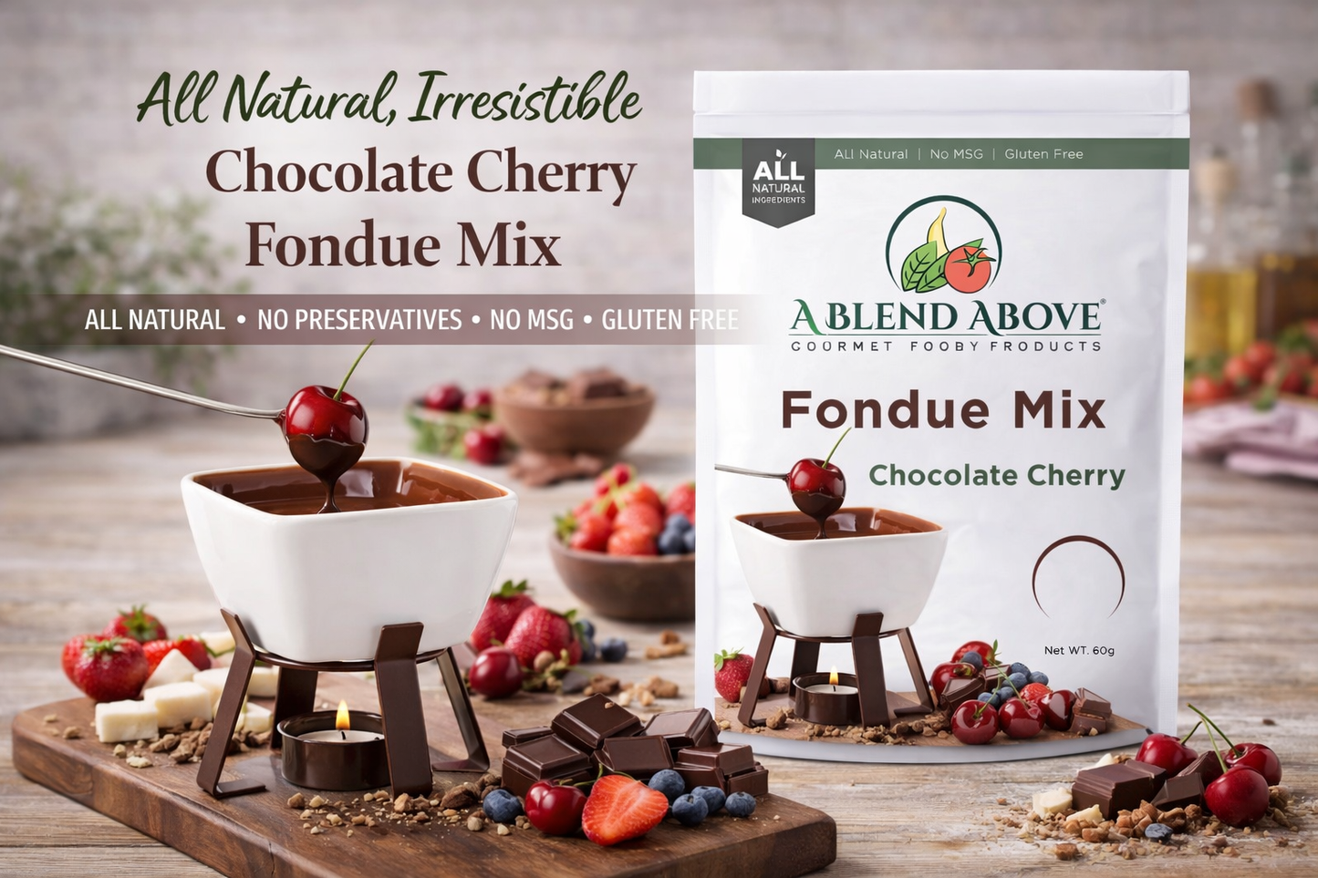 Chocolate Cherry Fondue Mix